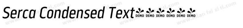 Serca Condensed Text字体转换